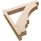 Ekena Millwork 6-in W x 34-in D x 34-in H Balboa Block Rough Cedar Woodgrain TimberThane Outlooker, Primed Tan OUTUR060X34X34BOA44RCPR - alternate 3